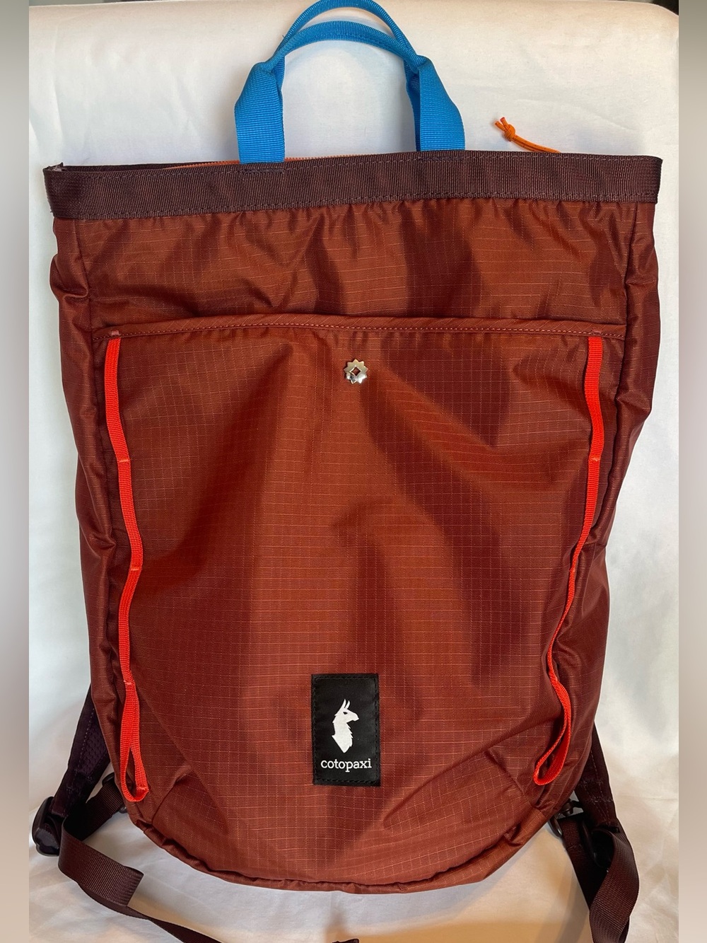 Cotopaxi Todo 16L NWOT Rust Brown Backpack with Blue Trim
